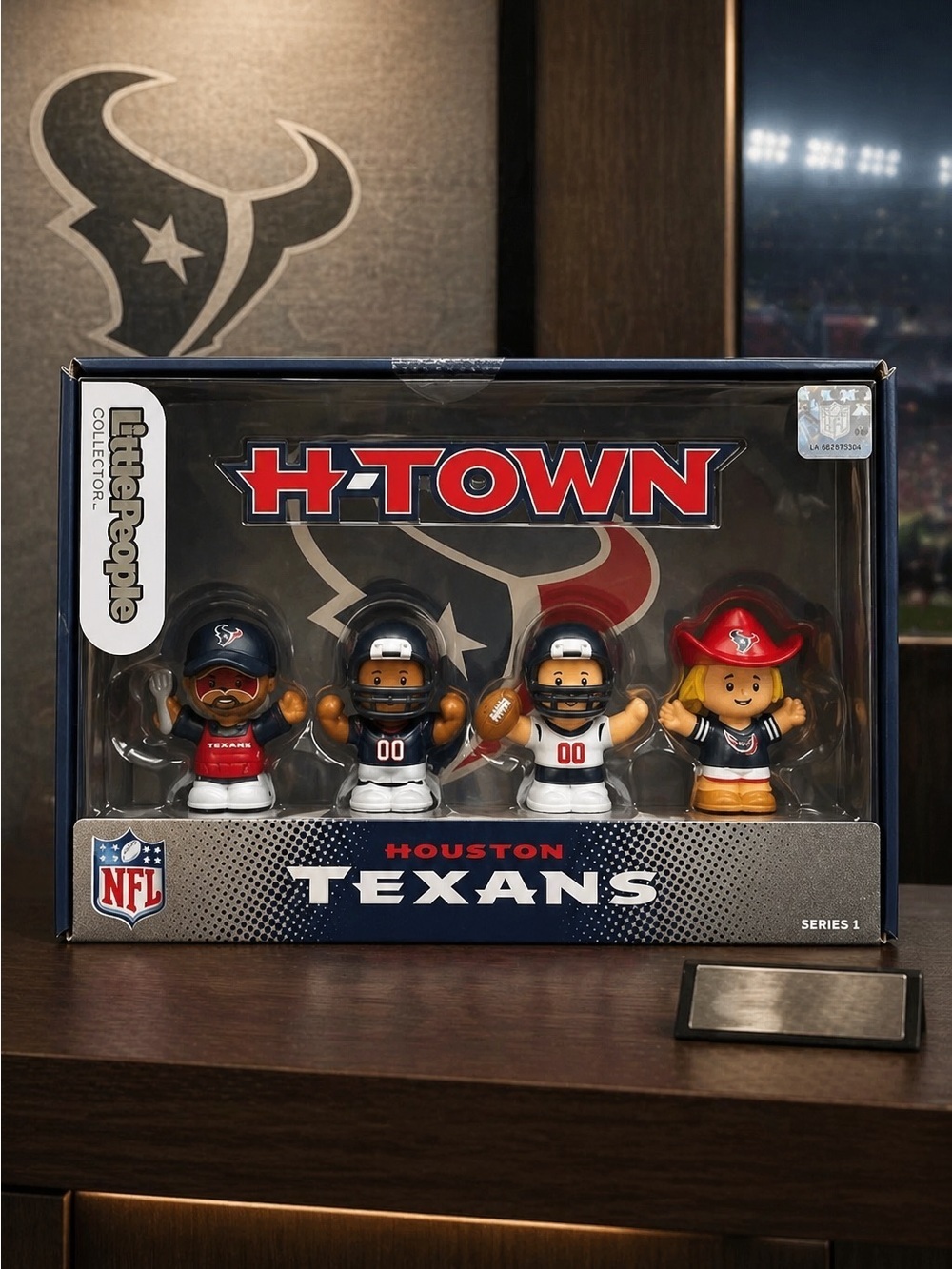 NIB NFL Houston Texans Little People Collector Licensed Series 1 - 4 Figures